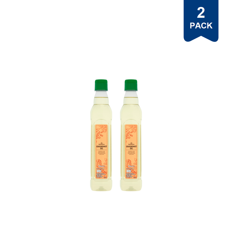 Morrisons Groundnut Oil 500ml (2 Packs)