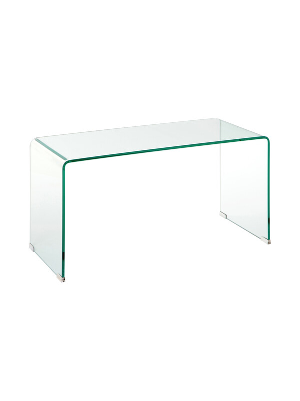 Coffee Table Matrix Curved Glass Clear