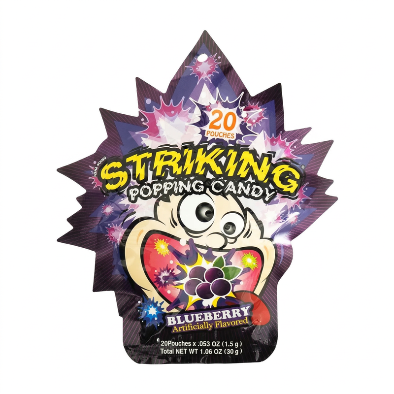 Striking Blueberry Flavour Popping Candy 30G