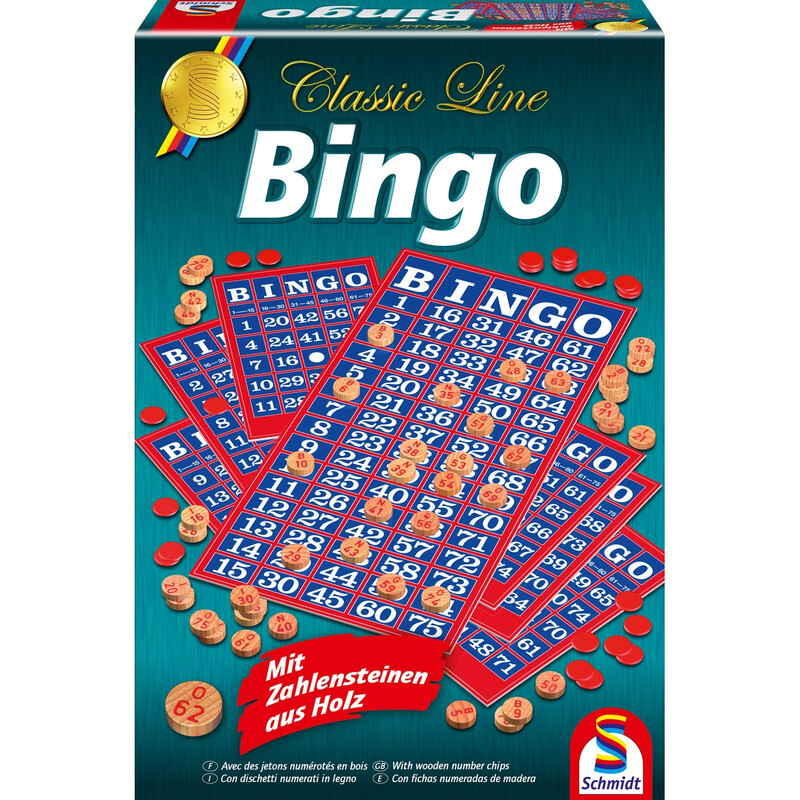 Schmidt® Spiele 49089 Familienspiele Classic Line, Bingo ab 8 Jahre