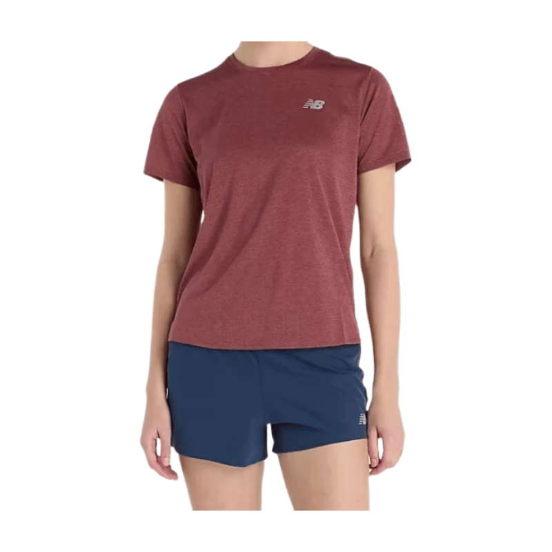 New Balance Maillot de running de sport bordeaux WMNS