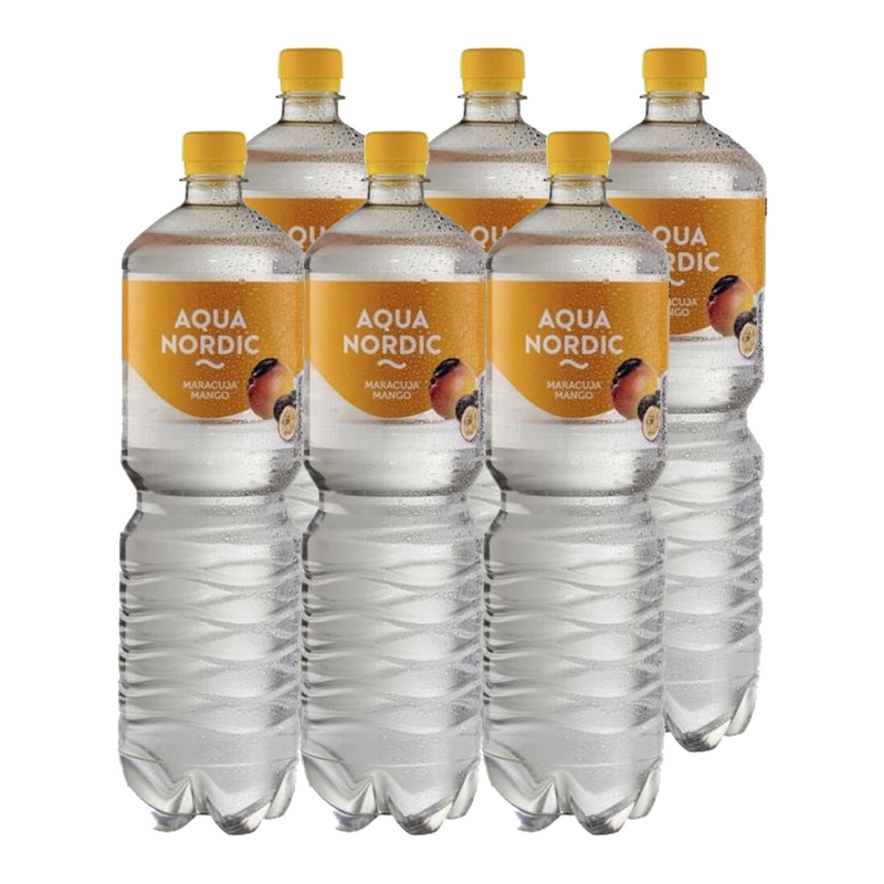 Aqua Nordic Maracuja-Mango Mineralwasser 6 x 1,5 L
