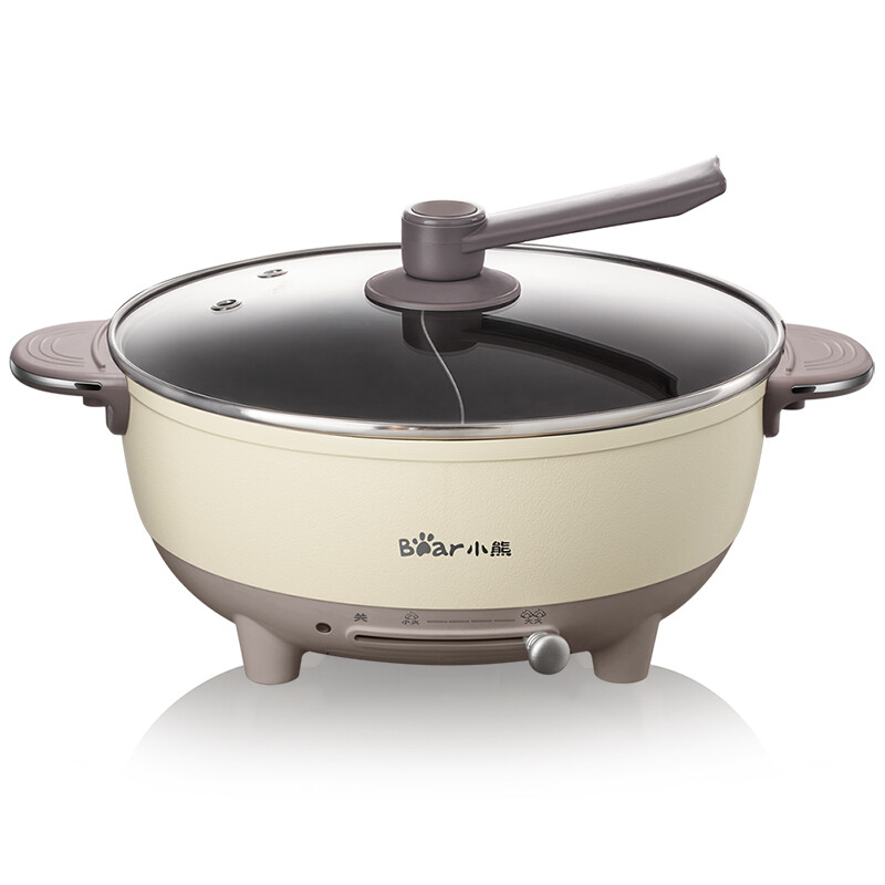 Bear elektrische hotpot DHG-B60R6, dubbele pan, 6 L, 1500 W, 0-210°C