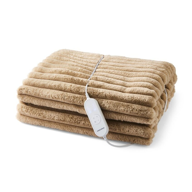EverCosy Lux Small Heated Throw – Mocha, 610103