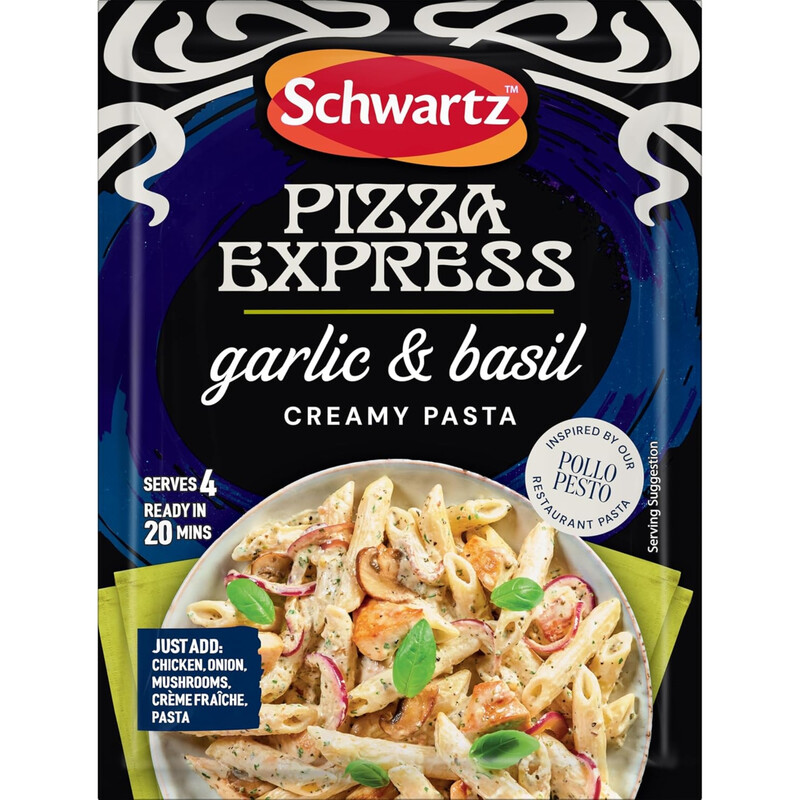 Schwartz Pizza Express Garlic & Basil Creamy Pasta 35G
