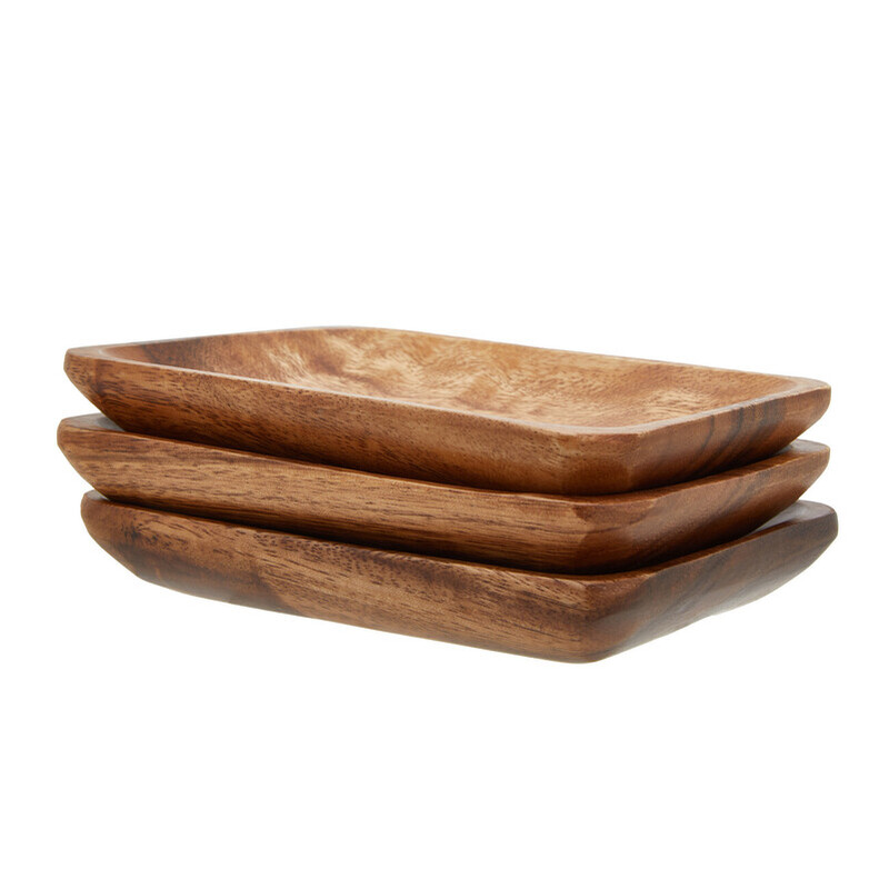 Kora Acacia Set of 3 Serving Dishes