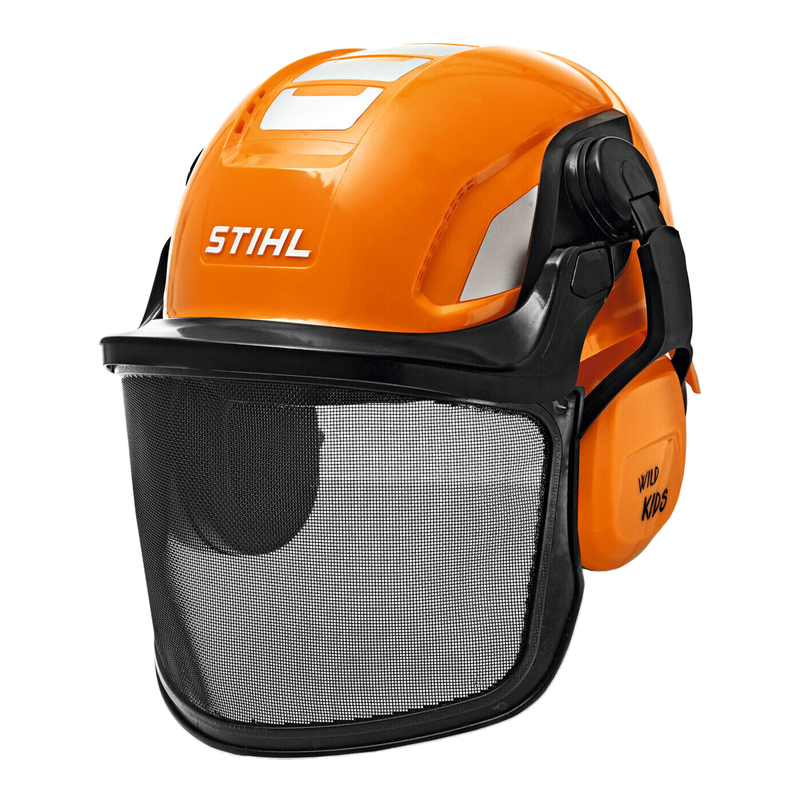 Stihl Unisex Kinderhelmset Spielzeughelm, Orange, Einheitsgröße
