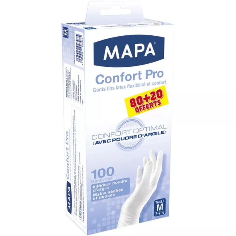 Gants Latex Taille 7 7 12 Mapa La Boite De 100 - vue 2