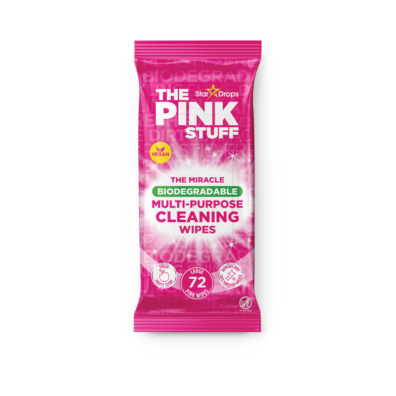 Multi-Purpose Cleaning Wipes, 72 Biodegradable Wipes