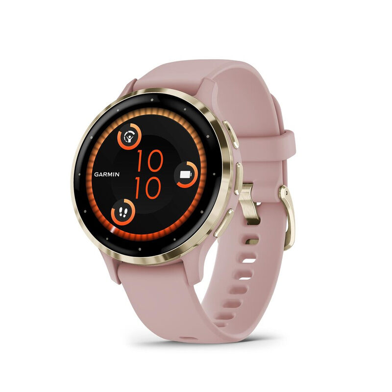 GARMIN Smartwatch Venu 3S, 41 mm Gehäuse in Altrosa, Fitness-Tracker mit Herzfrequenz-Sensor und Schlafanalyse