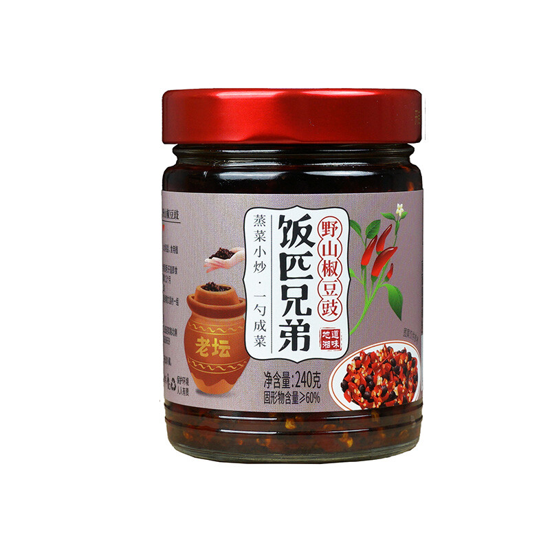 Fan Pi Xiong Di Wild Pepper with Fermented Black Bean Sauce 240g