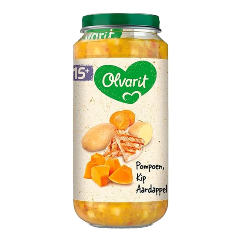 OLVARIT 15maanden+ Pompoen Kip Aardappel 250 gr
