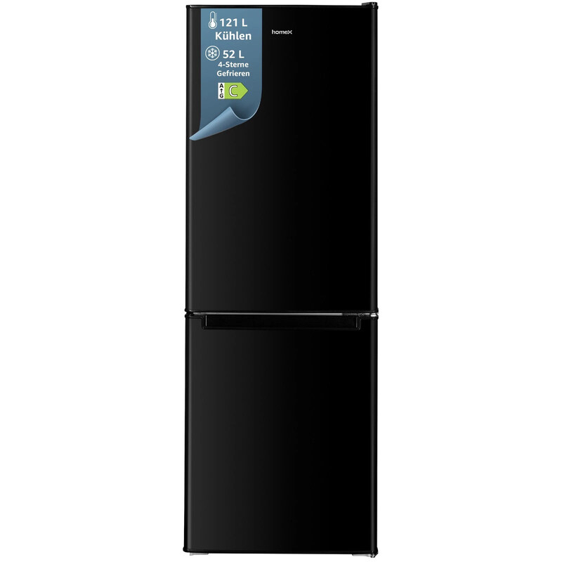 homeX Freistehende Kühl-Gefrierkombination CFS1110-B, 173 L [Energieeffizienzklasse C]