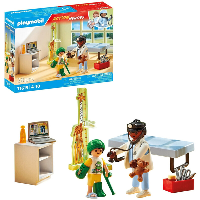 PLAYMOBIL Kinderarzt mit Teddybär