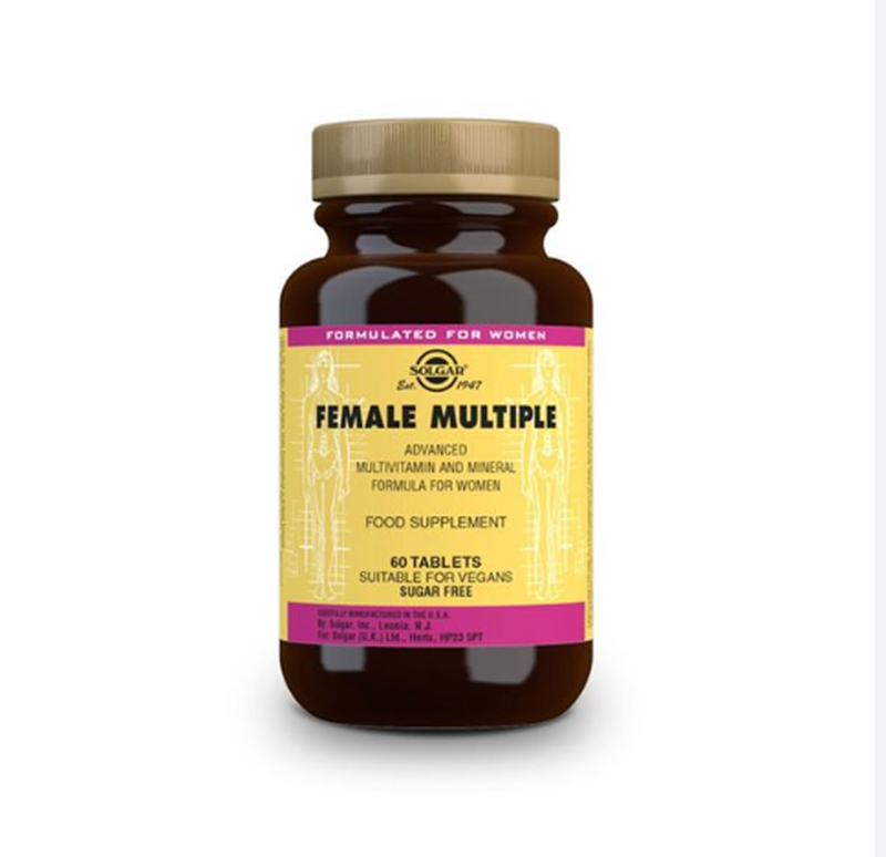 Solgar Female Multiple Daily Wellness Energy & Immunity Support for Women - 60 Tablets