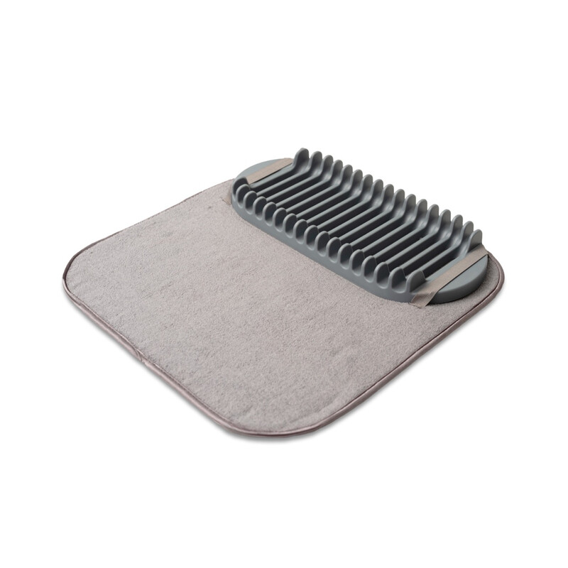 Addis Microfibre Drying Mat & Drainer Charcoal