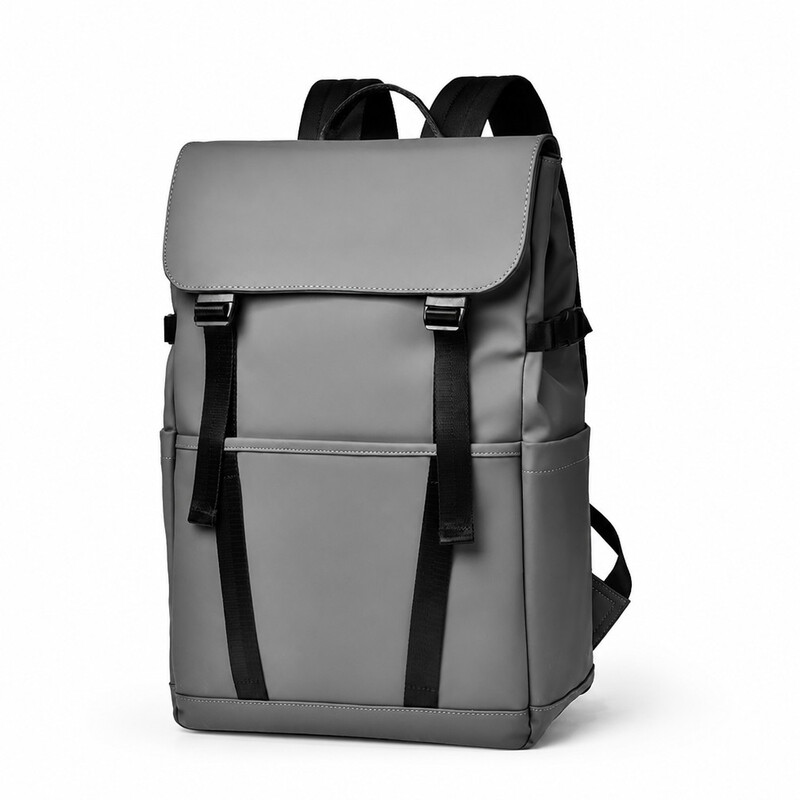 Urban Flip Cover 15,6 inch laptoprugzak, waterbestendige rugzak met meerdere vakken, krasbestendige casual dagrugzak met bagageband, pendel zakelijk reizen schoolrugzak