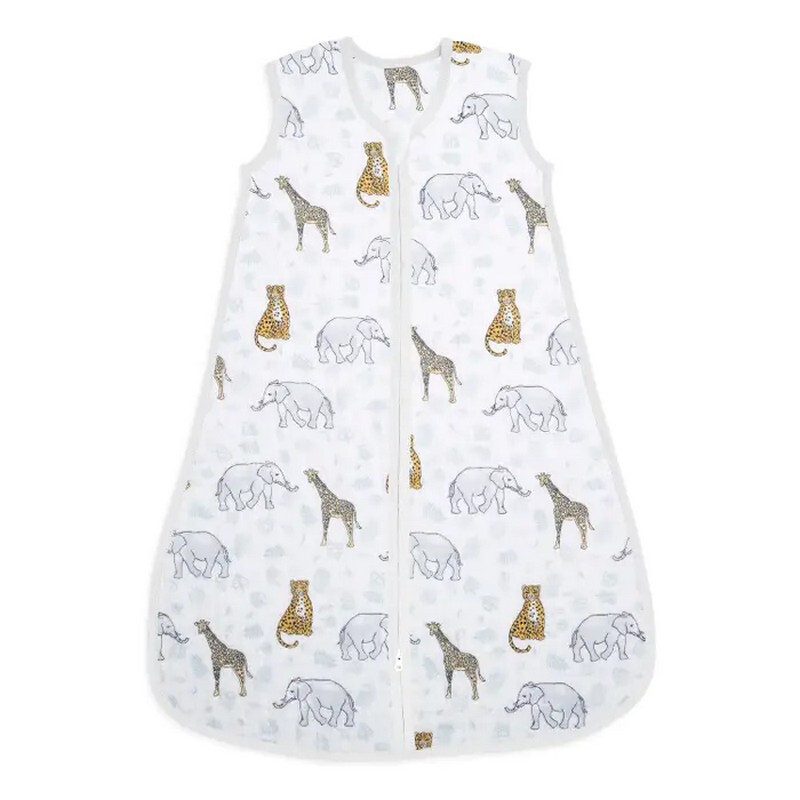 ™ Cotton Muslin Light Sleeping Bag 1.0 TOG 6-18 Months Jungle