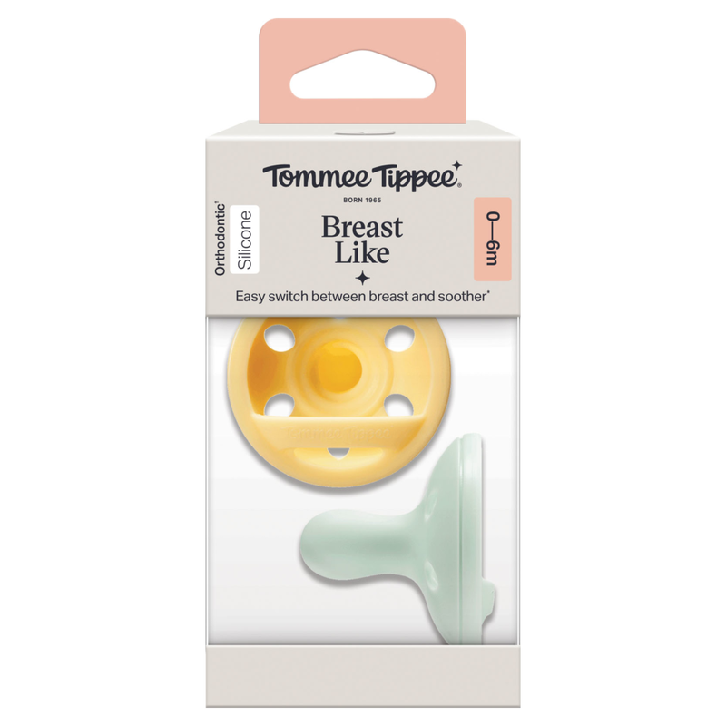 Breast-Like Soother 0-6 Months 2 Pack