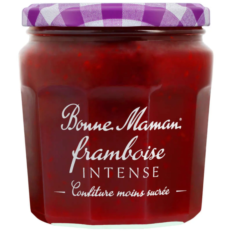Confiture Intense Bonne Maman 335g – Abricot, Framboise, Pêche, Riche en Fruits