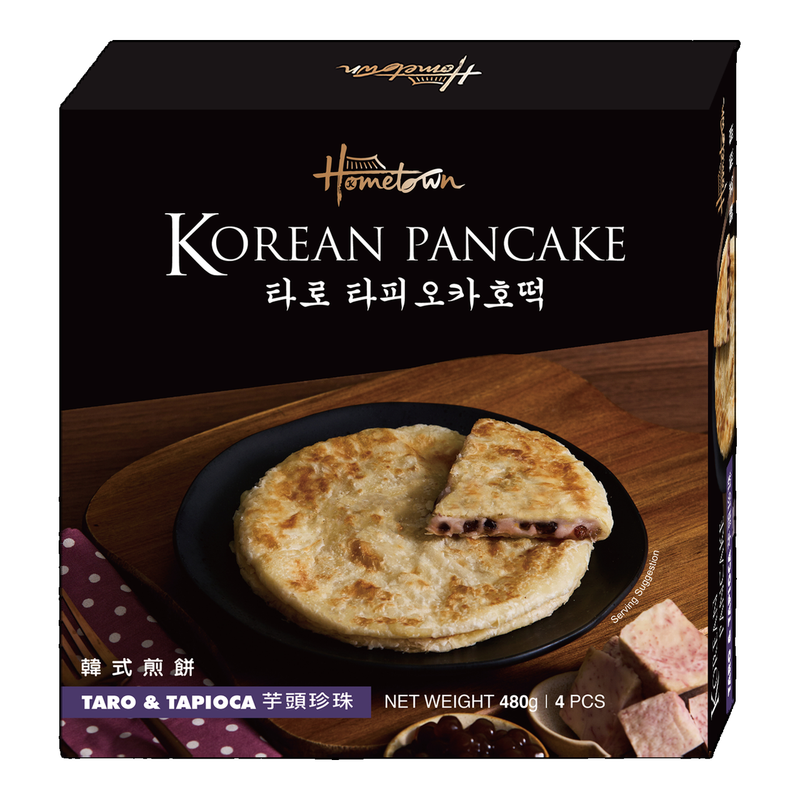 Hometown Golden/Brown Korean Pancake, Taro & Tapioca Flavored 480G