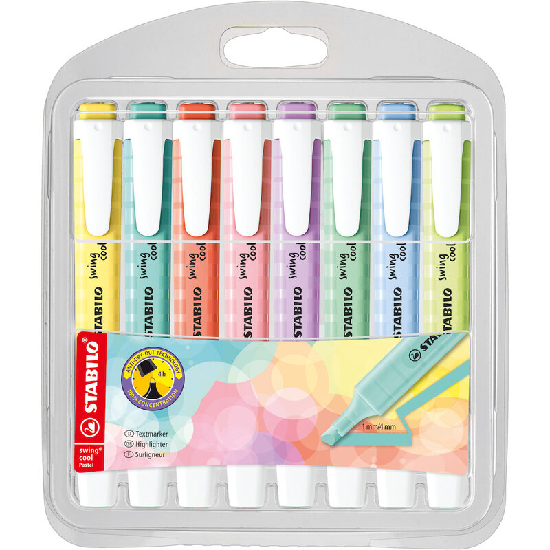Swing Cool Pastel - Highlighter - Pack of 6 - Assorted Colours