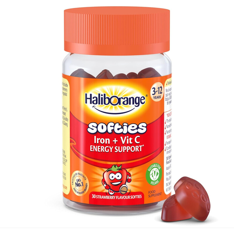 Haliborange Softies Iron + Vit C 30 Strawberry Flavour Softies 3-12 Years