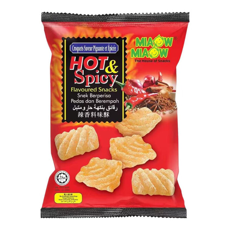 Miaow Miaow Hot & Spicy Snacks 50g