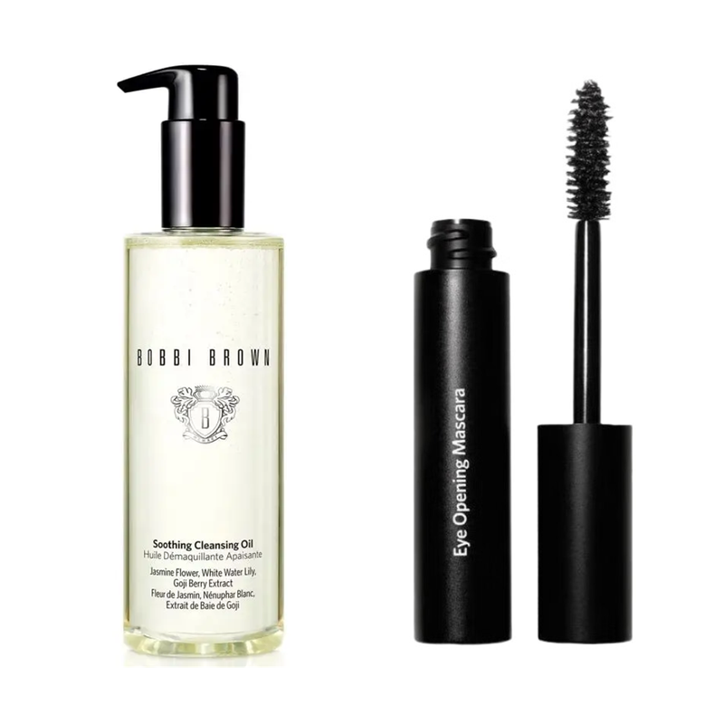 Bobbi Brown Beauty-Set | Beruhigendes Reinigungsöl 200 ml + Augenöffnende Mascara | Sonderangebot