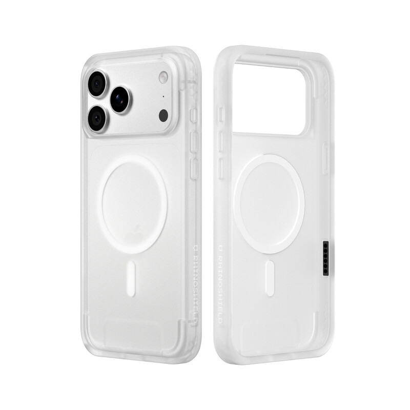 RHINOSHIELD MagSafe Telefoonhoesje, compatibel met iPhone 17 Pro Max & iPhone 18 Pro Max, SolidX, versterkte schokabsorberende bescherming, minimalistisch en slank design met bescherming van militaire kwaliteit, Mat transparant