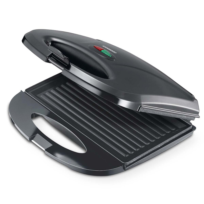MELISSA Sandwichmaker / Grillplaat 750 Watt Zwart