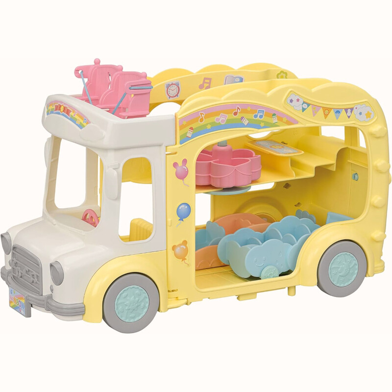 Sylvanian Families Le bus et sa cour de récréation
