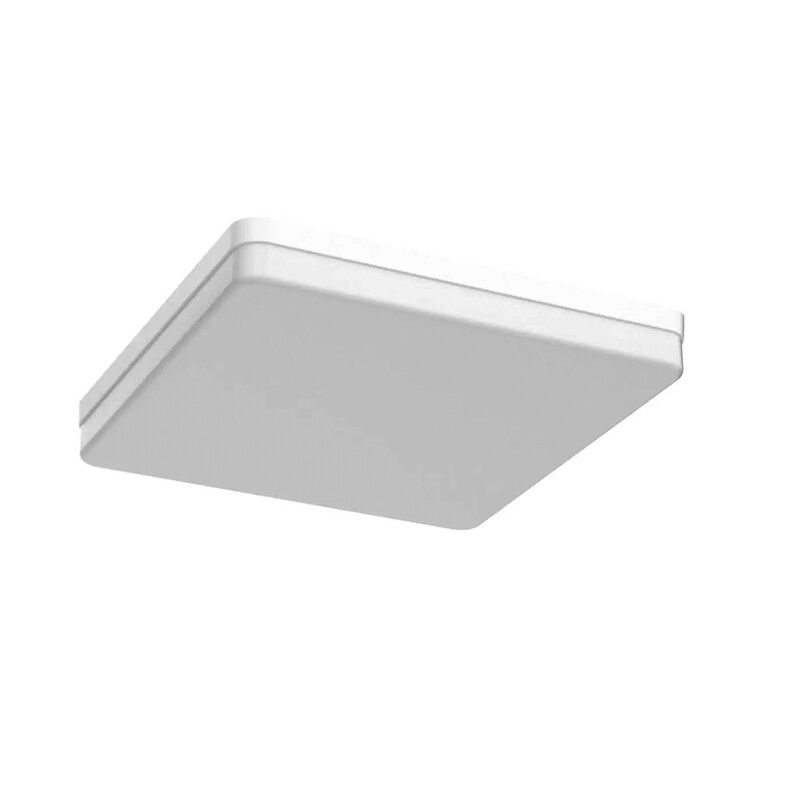 Goeco LED-Deckenleuchte, quadratisch, weiß, 36 W, 3300 lm, 4500 K, für Badezimmer, Schlafzimmer, Küche, Flur