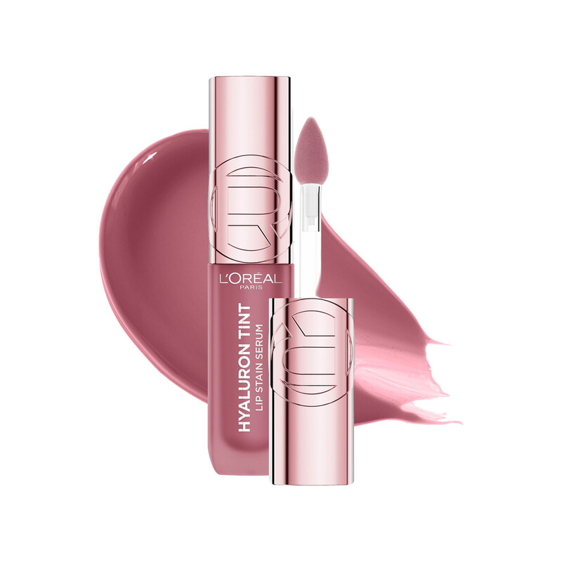 L'Oréal Paris Hyaluron Tint Lip Stain Serum | Smokey Mauve Shade 217 | 12HR Hydrating & Lightweight Lip Color Makeup
