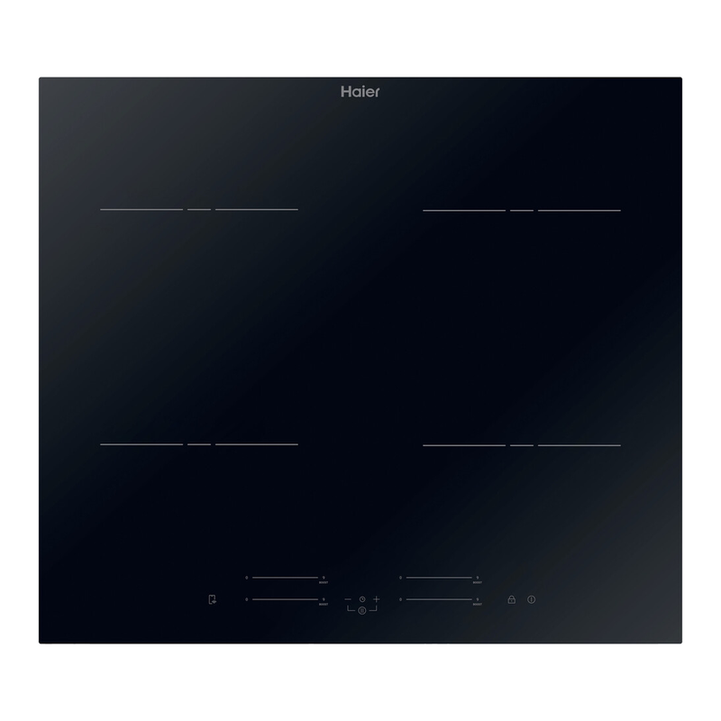 Haier Black Haisj64mc Series 4 60Cm Induction Hob - Glass
