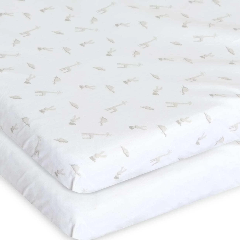 2 Hoeslakens Voor Wiegje Next2Me WHITE