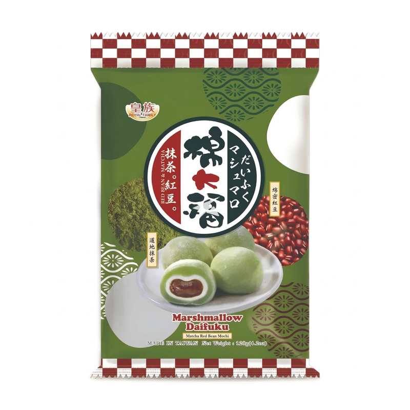 Royal Family Red Marshmallows Mochi-Matcha Bean 120G