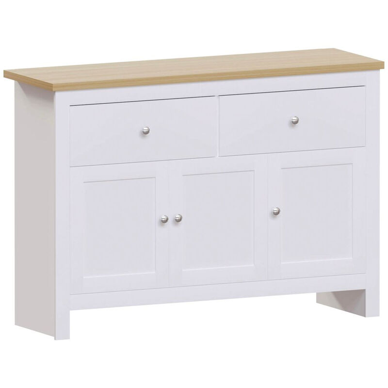 Sideboard Arlington 3 Doors 2 Drawers White/Oak Effect