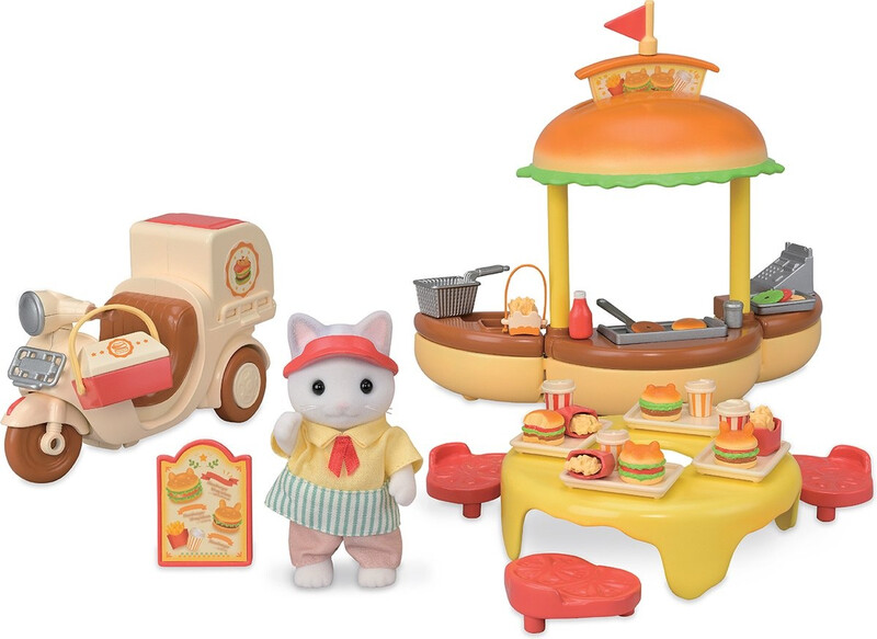 Sylvanian Families hamburger kiosk speelset - 5757, multi