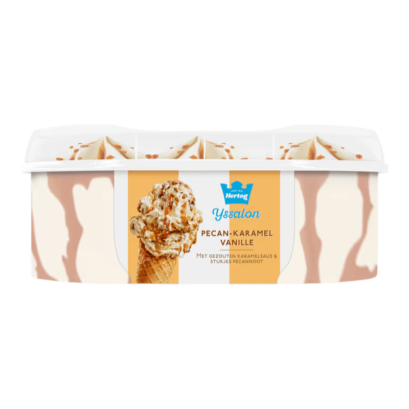 Hertog IJssalon Ijs Pecan-Karamel Vanille 825 ml