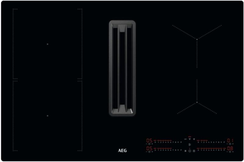 Plaque induction Aeg CCE84543CB + HOTTE INTEGREE - vue 1