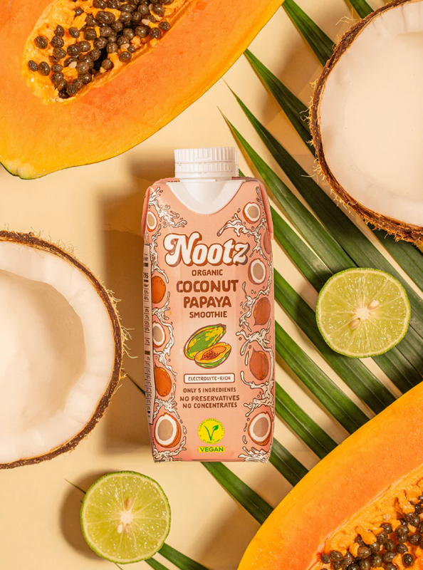 Nootz Coconut Milk Smoothie Papaya 180Ml