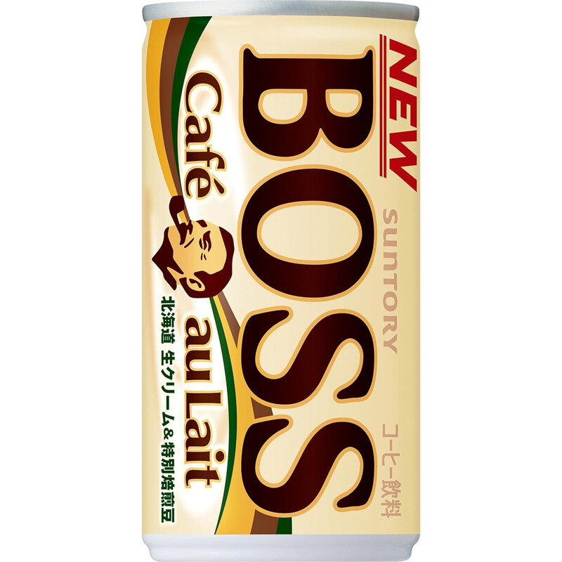 Boss Cafe au Lait Canned Coffee with Milk 185g