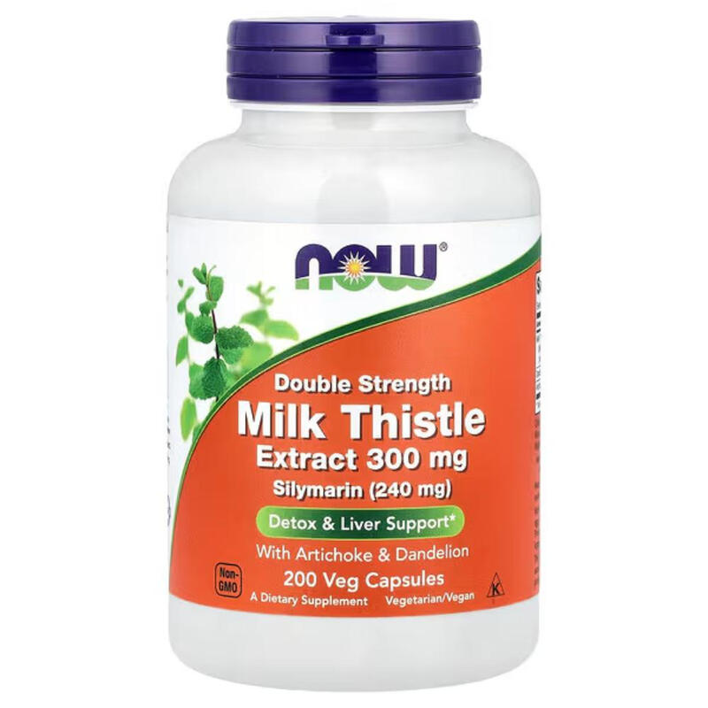Milk Thistle + Artichoke + Dandelion Liver Health 300 mg - 200 Vegan Capsules
