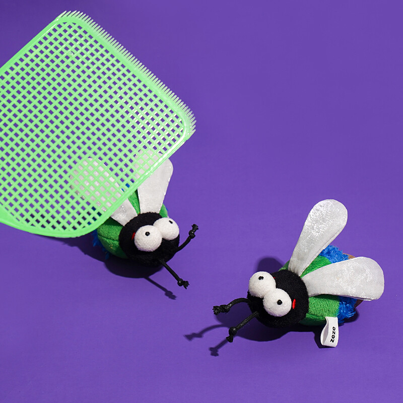 Green Fly Catnip Cat Toy, Interactive Self-Play Kitten Chew Toy