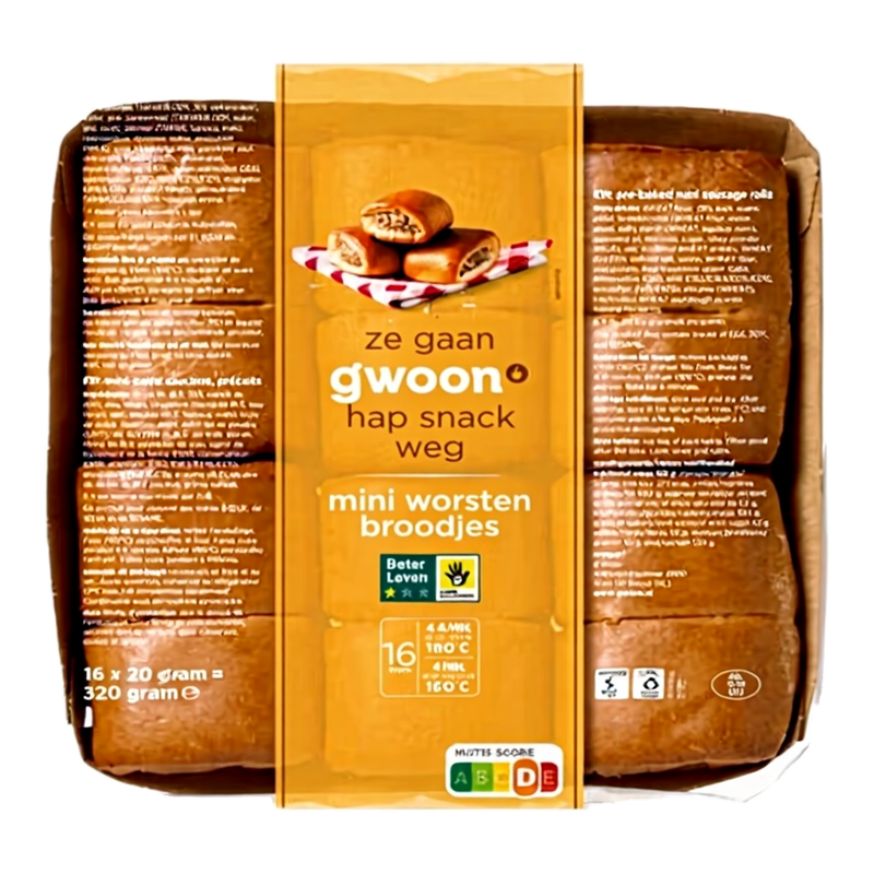 G'woon Mini Worstjes - 16 pcs