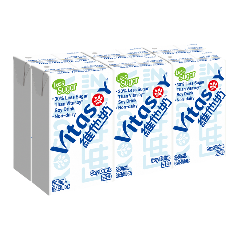 Vitasoy 【Cooling】【Hydration】Vita Low-Sugar Soy Milk 6X250ml