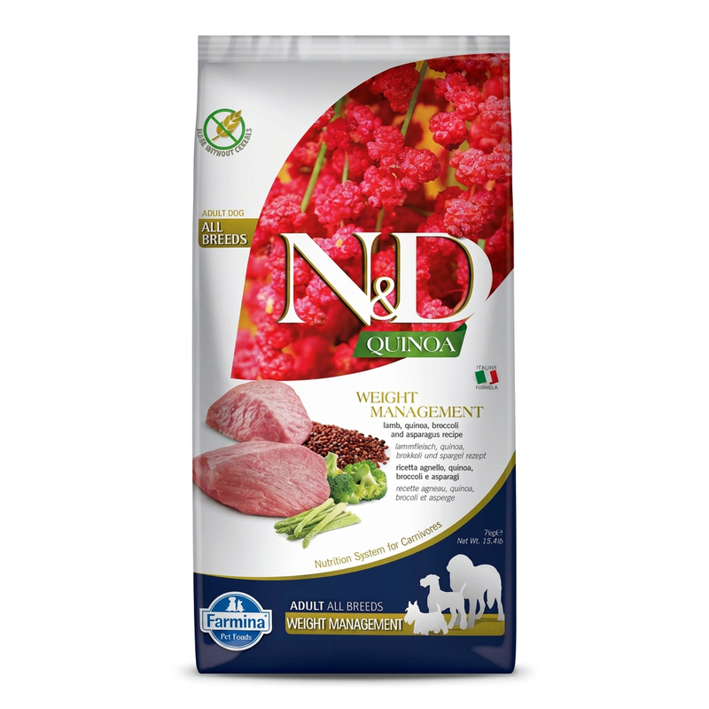 Farmina N&D Quinoa Huid & Vacht Hondenvoer voor Volwassen Kleine Rassen Kwail 2,5 kg