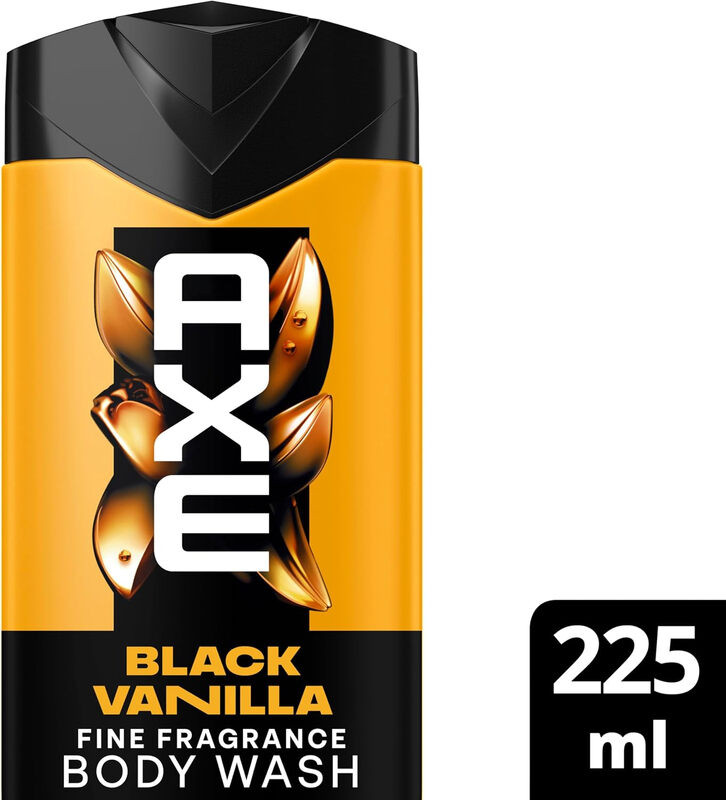 AXE douchegel, Black Vanilla, Verrijkt met etherische oliën, 225 ml