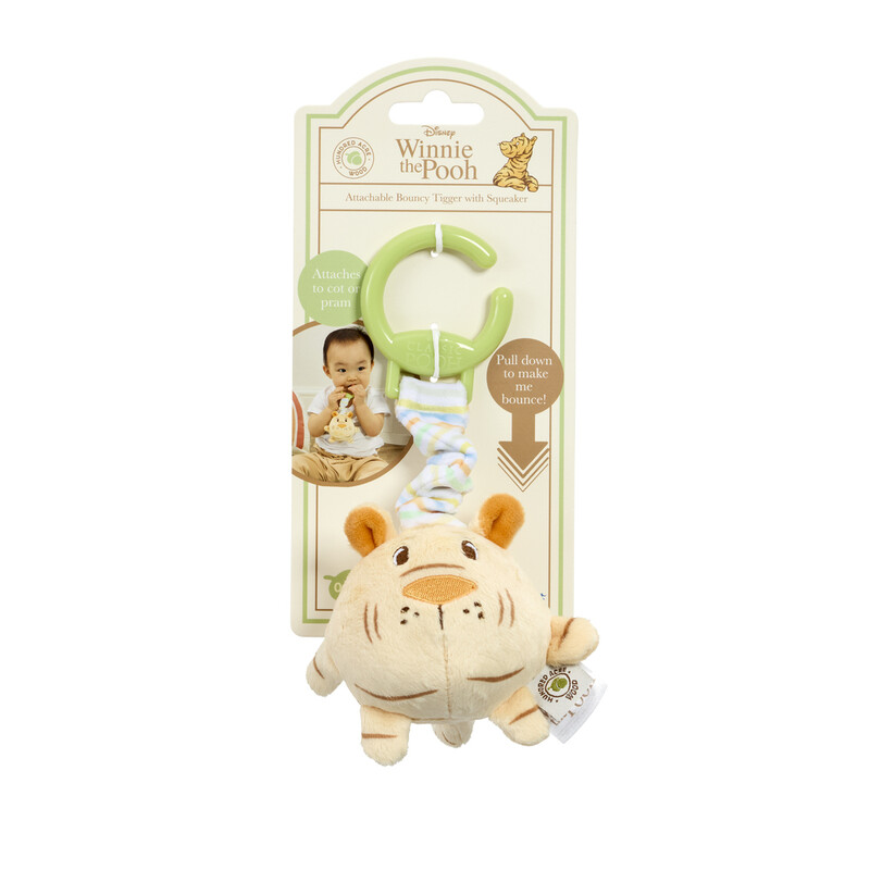 attachable bouncy Tigger with squeaker